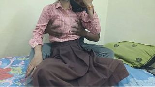 Cewek Kuliahan India Digebuk Pacar Di Kosan, Crot Di Dalem