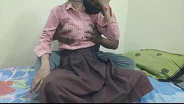 Cewek Kuliahan India Digebuk Pacar Di Kosan, Crot Di Dalem