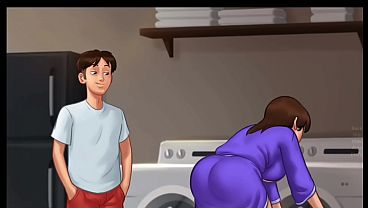 Malam Musim Panas Penuh Rahasia [v21.0.0] | Ibu Tiri Ngeces Diam-diam Sambil Ngintipin (18+) | Novel Visual Dewasa Penuh Napsu