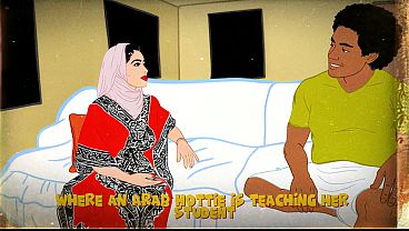 Guru Arab Montok, Pantat Gede, Ngajarin Murid Trik-trik Baru Di Ranjang.