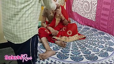 Cewek Baru Nikah Digenjot Mertua Pas Suami Lagi Kerja, Pake Saree Merah Pertama Kali Selingkuh, Crot Di Dalem, Desah Nafsu Pagi Buta, Ngomong Kotor Bikin Malu.