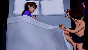 Ibu Tiri Nonton Diam-diam, Lalu Semuanya Berubah Jadi Panas (18+)
